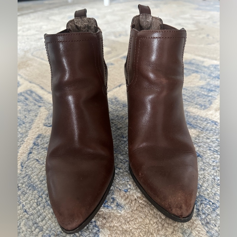 Franco Sarto Brown Ankle Boots - Size 5